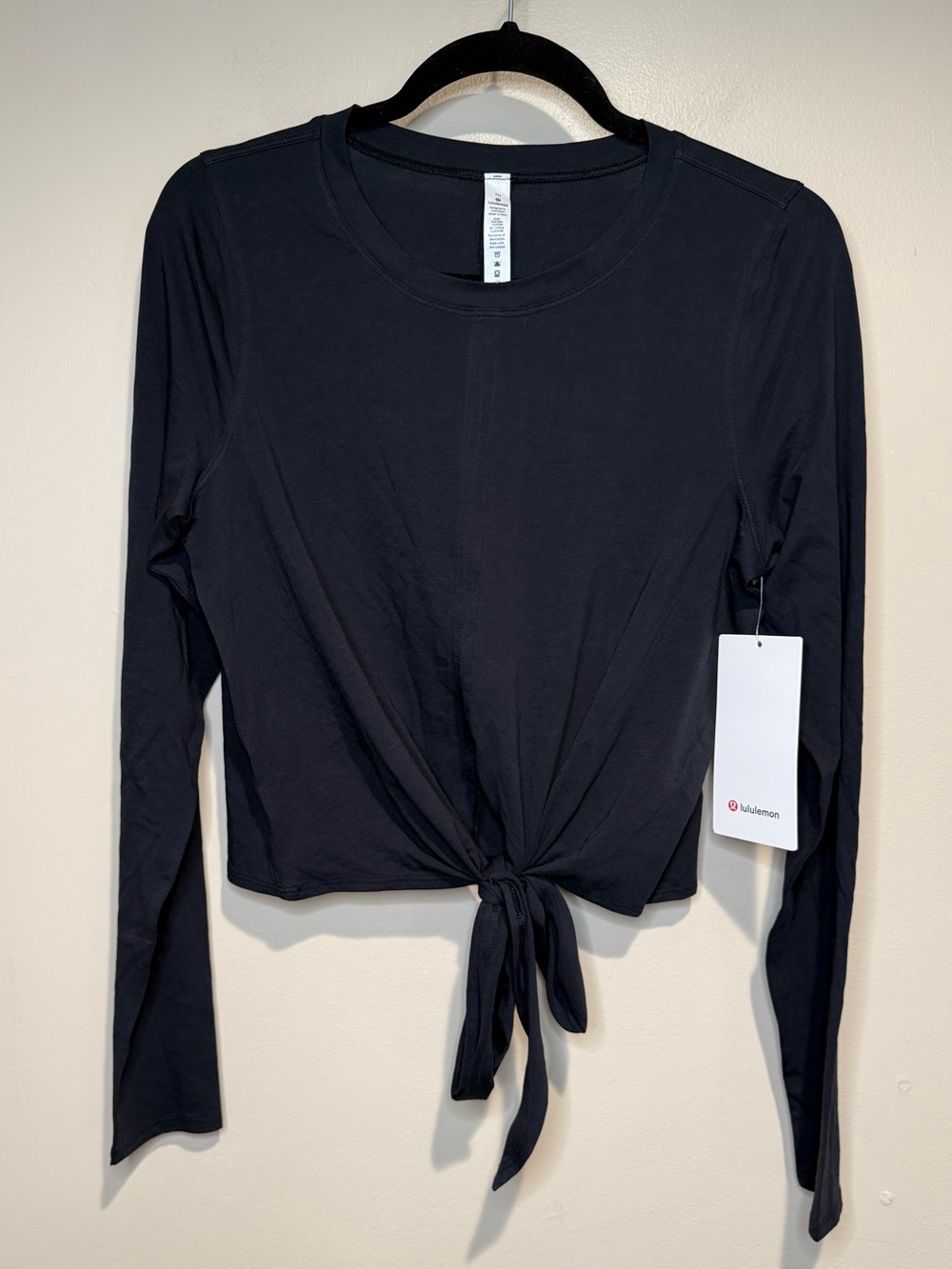 NWT Lululemon Time to Restore Long Sleeve Shirt in Black